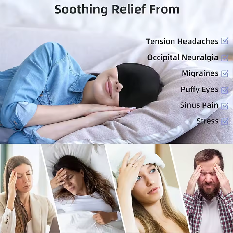 Eisgel-Migränehut – schnelle Kühlung für Kopf & Schläfen 😌🧊